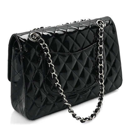 Chanel Patent Quilted Medium Double Flap Black 2 of 7
