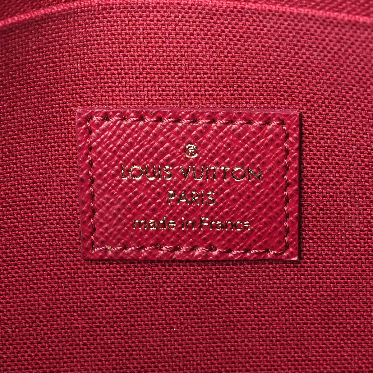 Monogram Pochette Felicie Chain Wallet Fuchsia