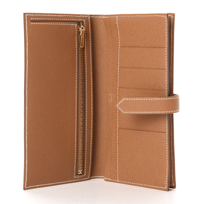 Hermes Epsom Bearn Gusset Wallet Gold 5 of 8