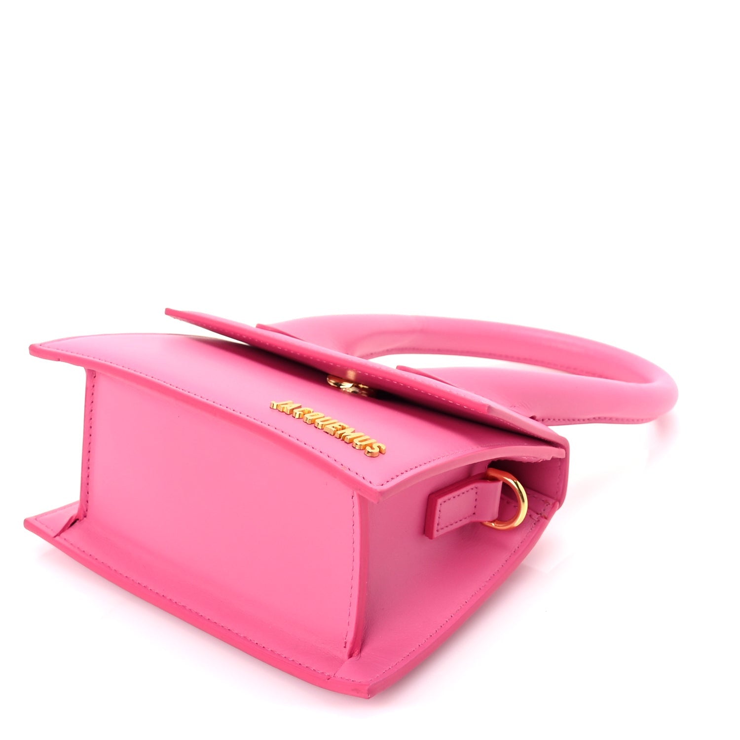 Jacquemus Smooth Calfskin Le Chiquito Moyen  Dark Pink 8 of 8