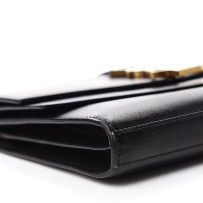 Saint Laurent Smooth Calfskin Monogram Sulpice Chain Wallet Black 6 of 11