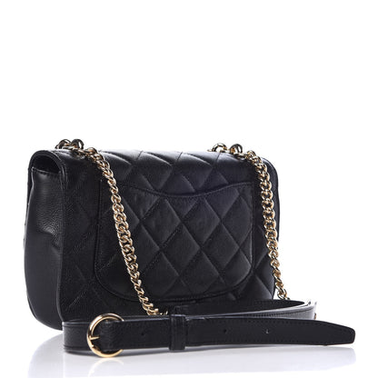 Chanel Caviar Quilted Small Studded Flap Black 3 of 7