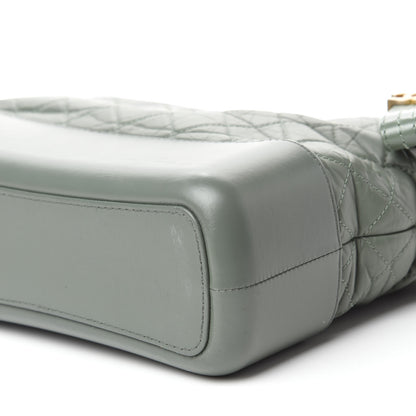 Chanel Aged Calfskin Quilted Medium Gabrielle Hobo Green 8 of 14