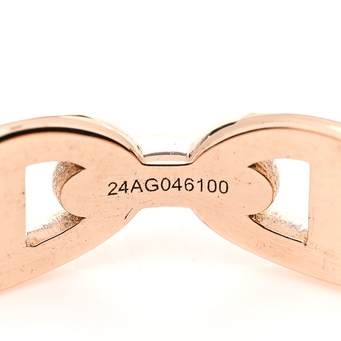 18K Rose Gold PM Chaine d'Ancre Enchainee Ring 57 8