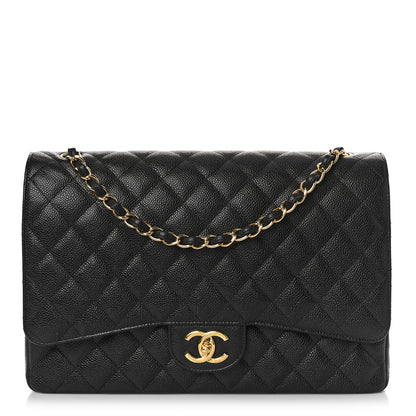 Chanel Caviar Quilted Maxi Double Flap Black 1 of 13