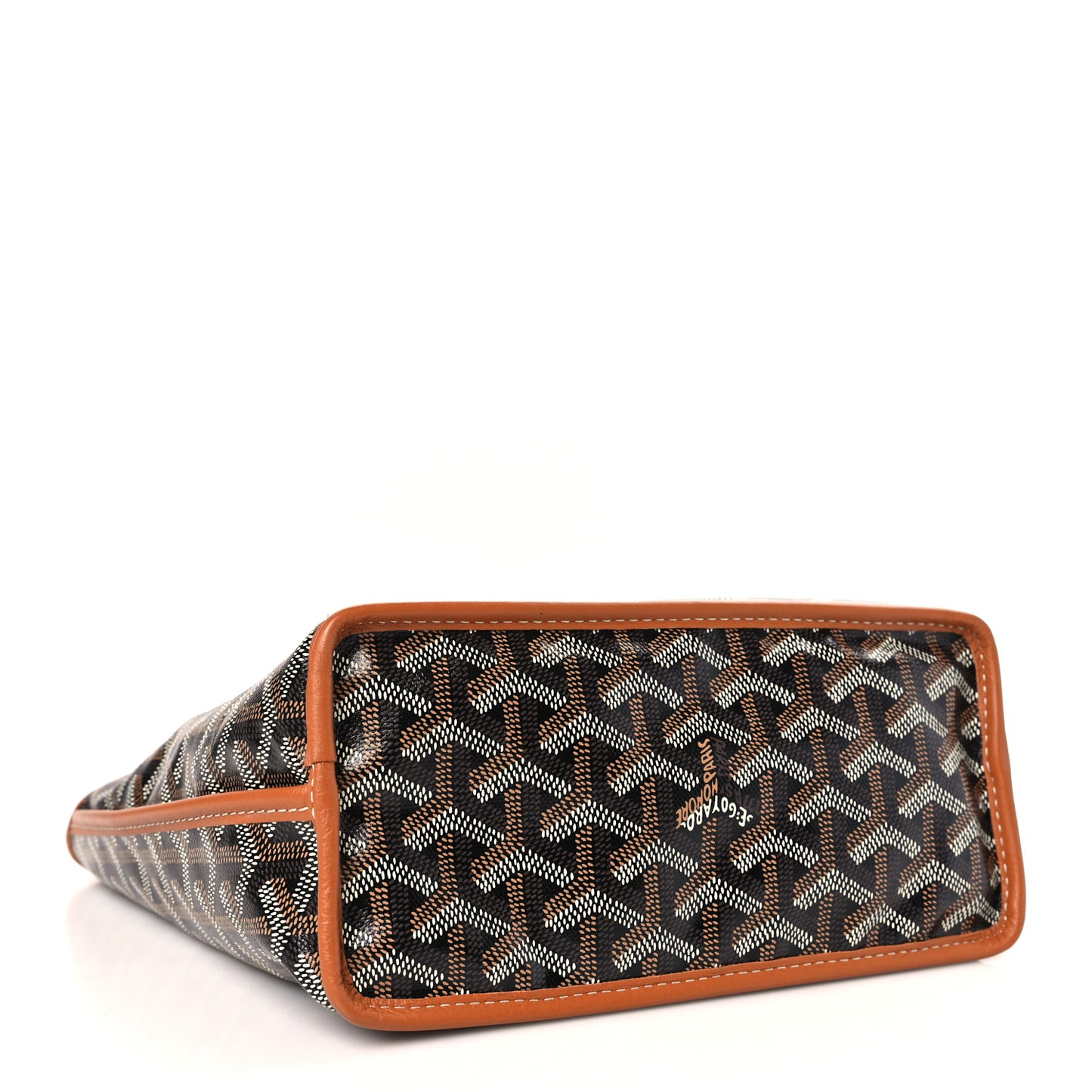 Goyardine Reversible Mini Anjou Black Gold