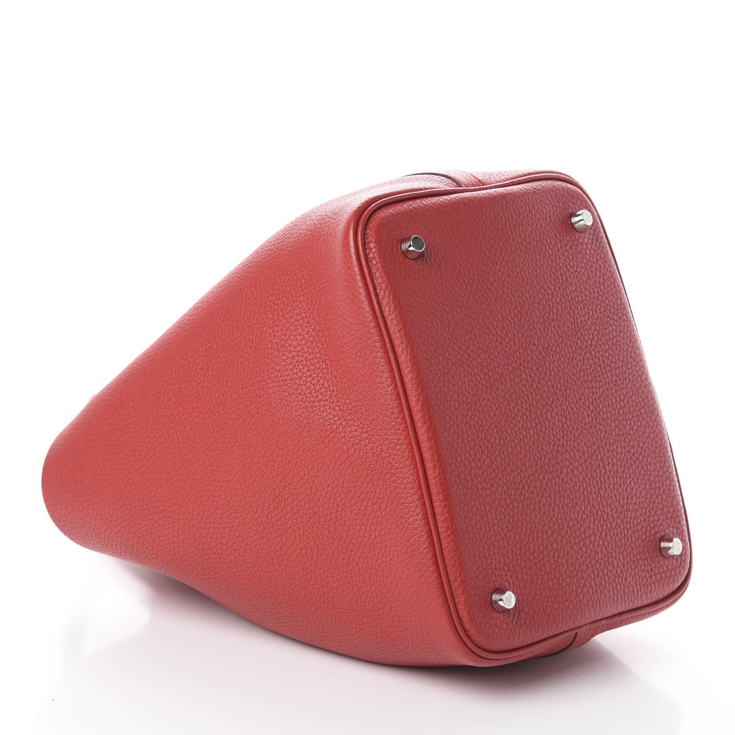 Taurillon Clemence Picotin Lock 22 MM Rouge Casaque