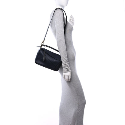 Loewe Calfskin Small Puzzle Bag Midnight Blue Black 2 of 10