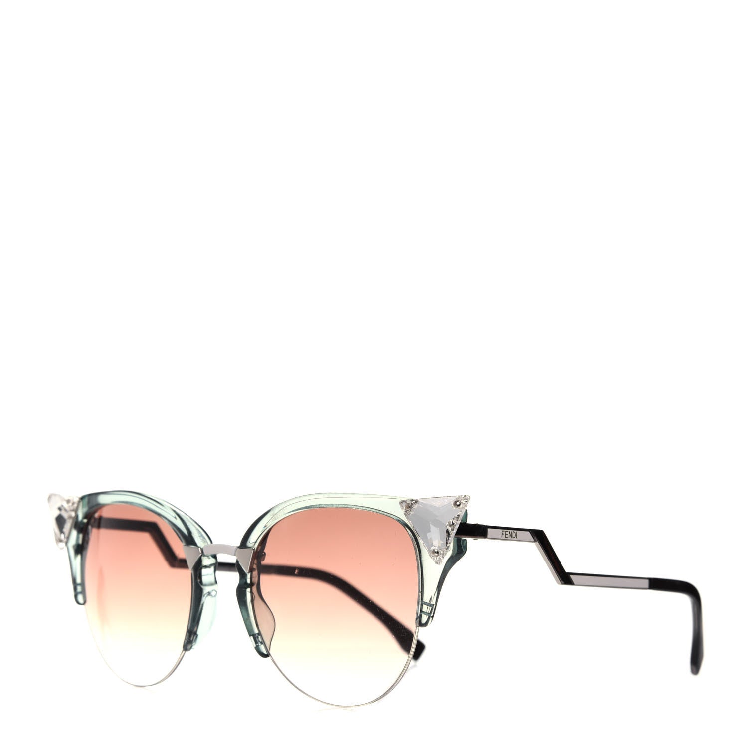 Fendi Iridia Sunglasses FF 0041/S Green 1 of 6