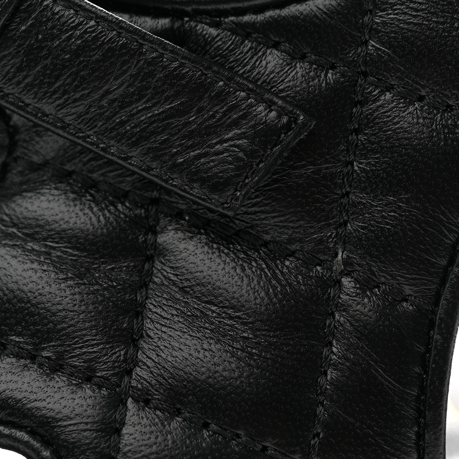 Chanel Lambskin Quilted Peep Toe Wedge Sandals 36.5 Black 13 of 19