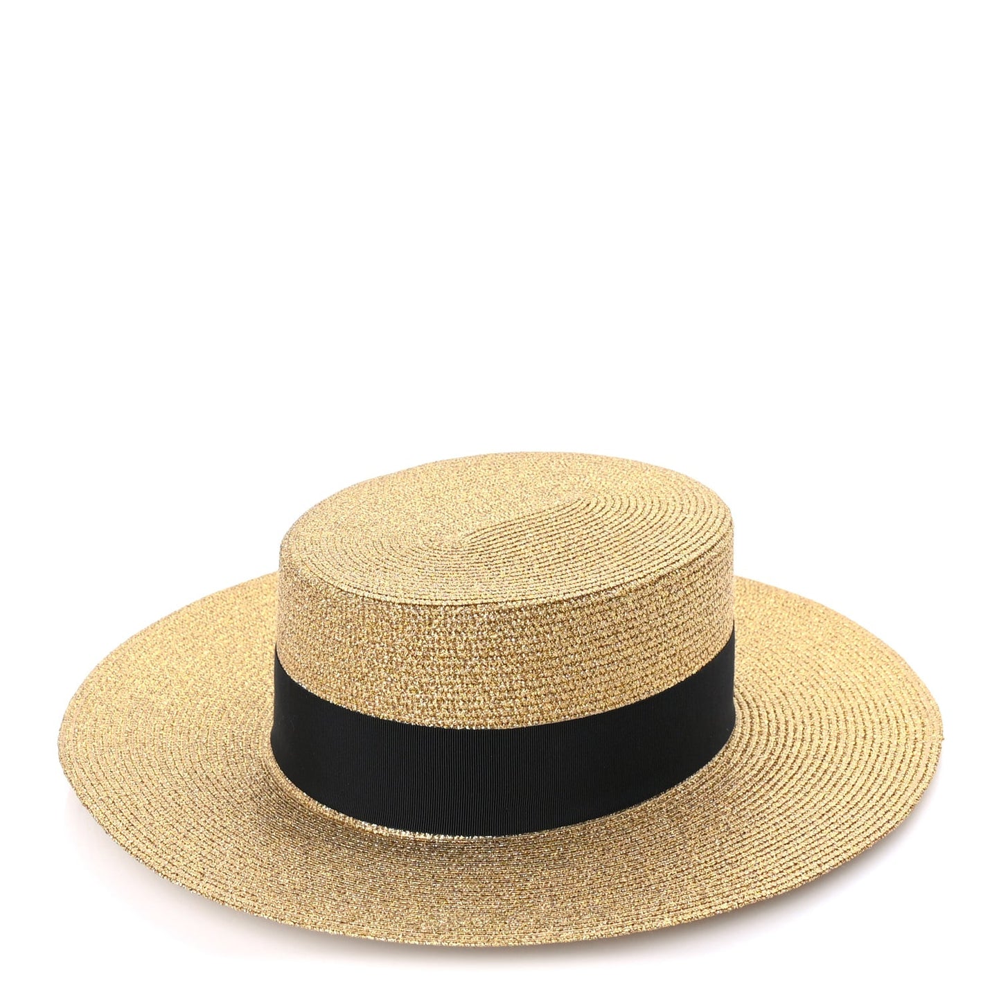 Lame Papier Hat M  Black Gold