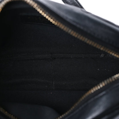 Chanel Lambskin Quilted Small Buckle Camera Case Bag  Black 4 of 7