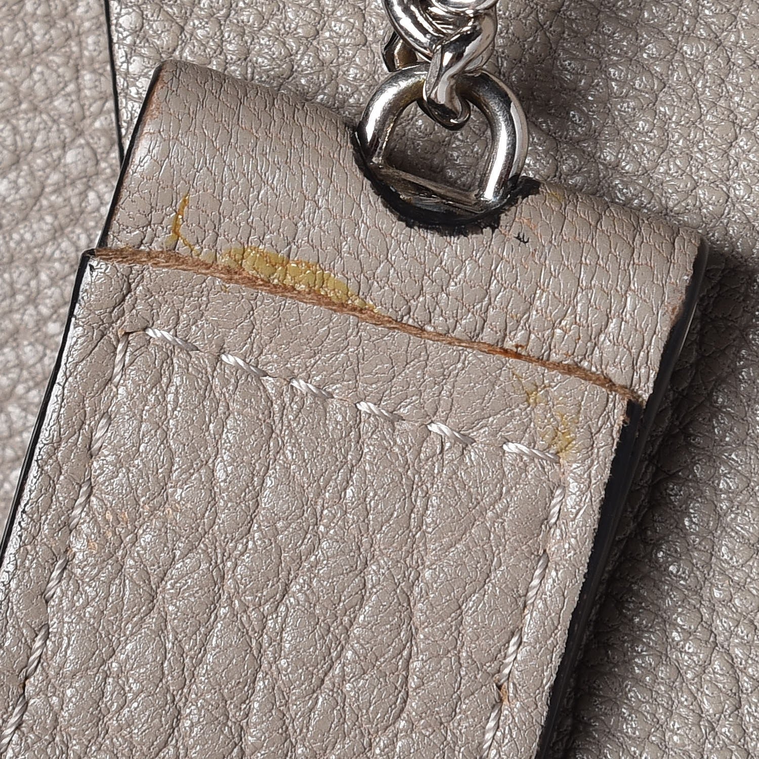 Chloe Grained Lambskin Large Drew Shoulder Bag Motty Grey 10 of 16