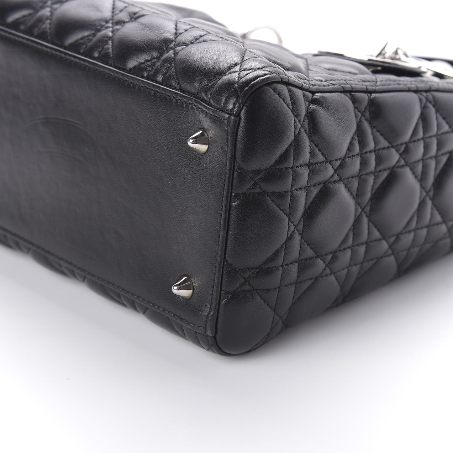 Lambskin Cannage Medium Lady Dior Black