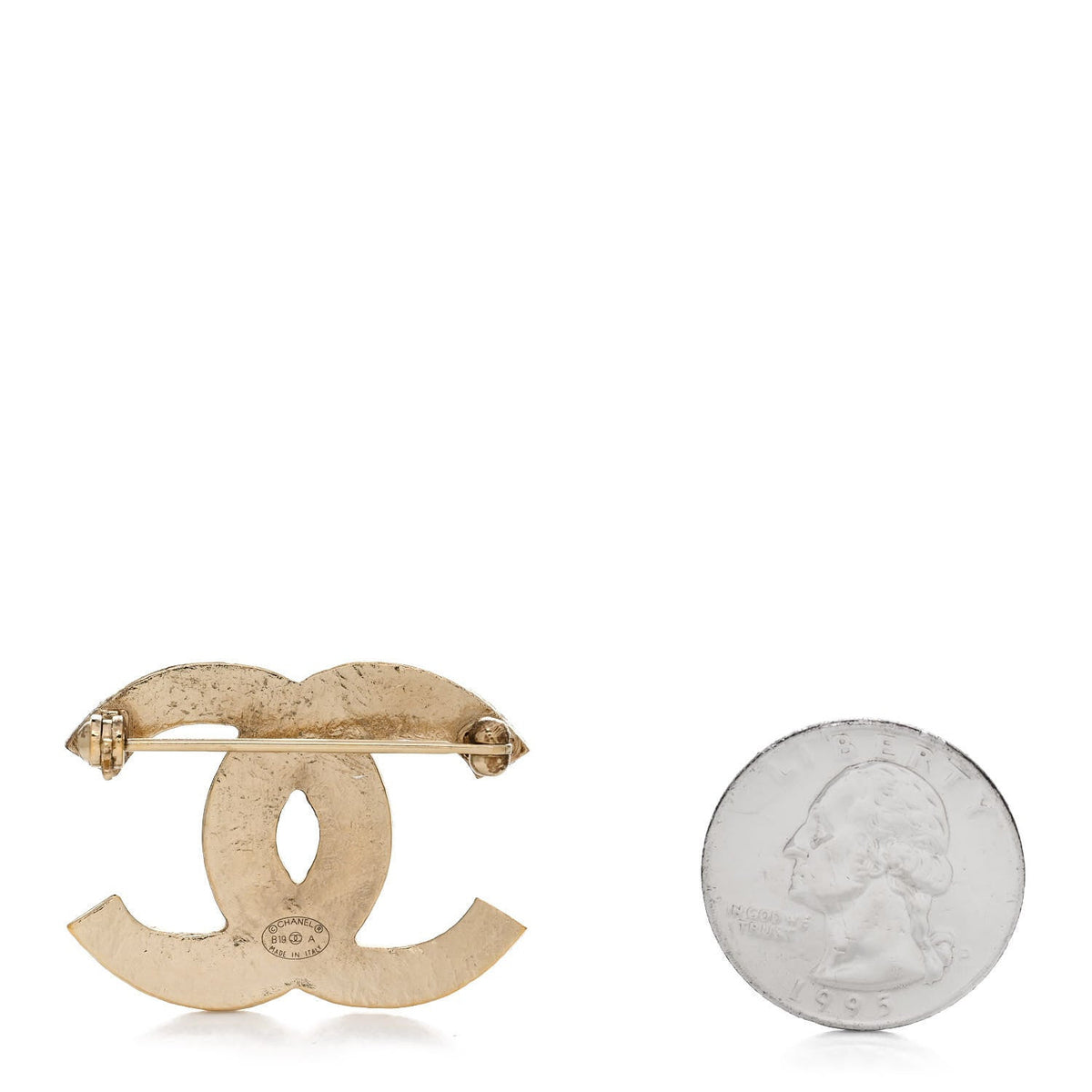 Resin Along The Nile CC Brooch Gold