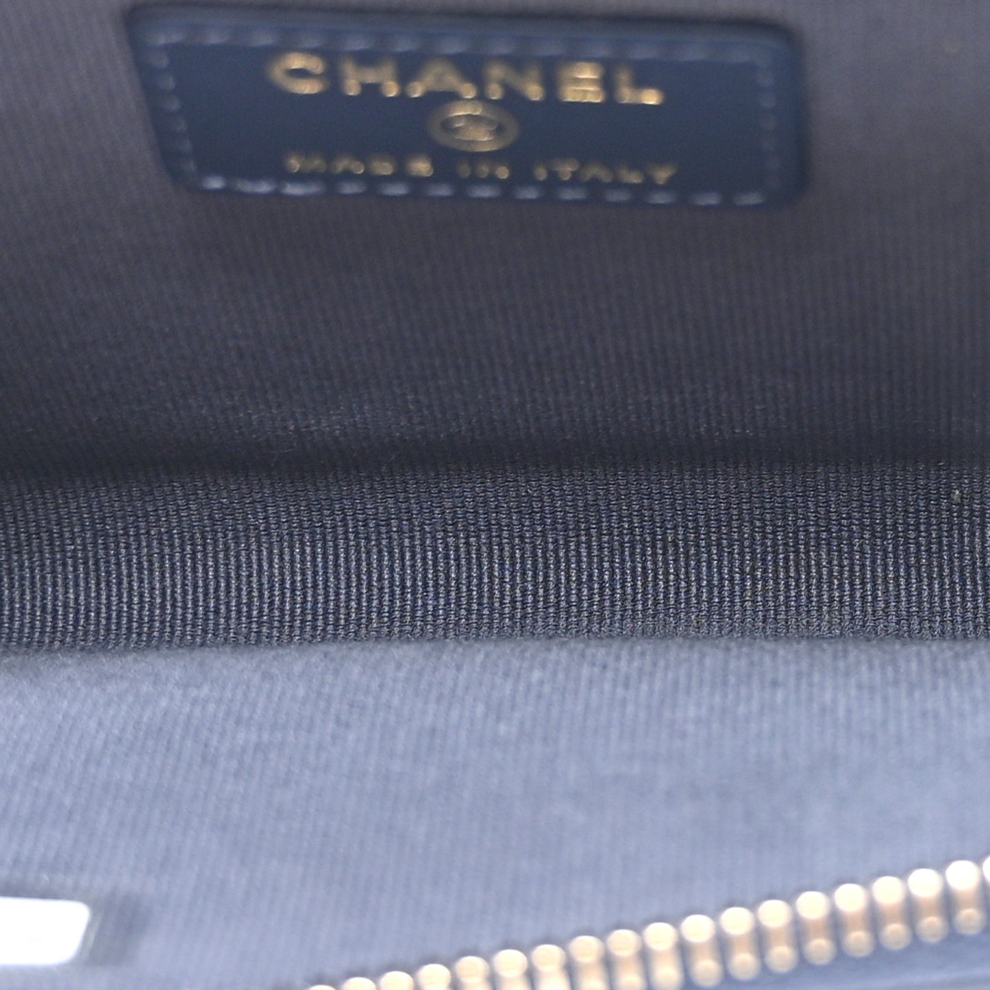 Caviar Quilted CC Zip Around Card Holder Navy