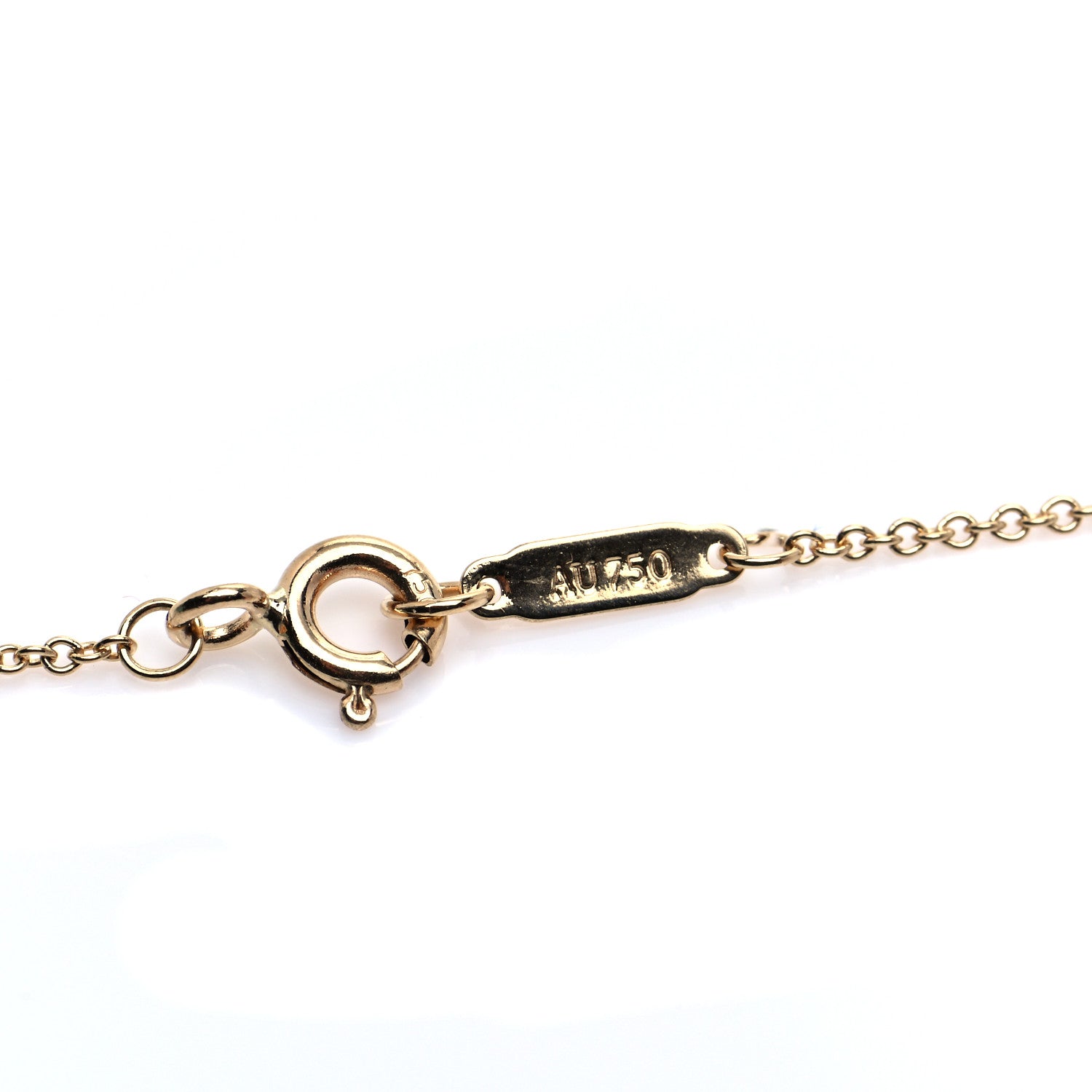 Tiffany 18K Yellow Gold 1837 Interlocking Circles Pendant Necklace 5 of 6