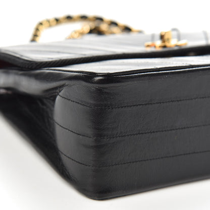 Chanel Lambskin Chevron Quilted Medium Single Flap Black 8 of 11