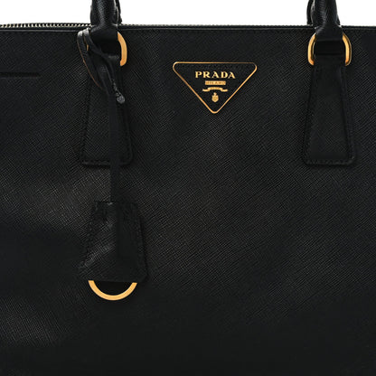 Prada Saffiano Lux Large Galleria Double Zip Tote Black 7 of 7