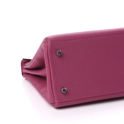 Hermes Togo Kelly Retourne 28 Rose Pourpre 9 of 11