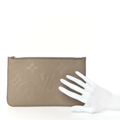 Louis Vuitton Empreinte Monogram Giant Neverfull MM Pochette Tourterelle 2 of 7