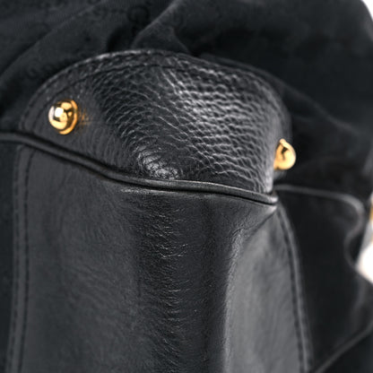 Gucci Monogram Large Jockey Hobo Black 14 of 25