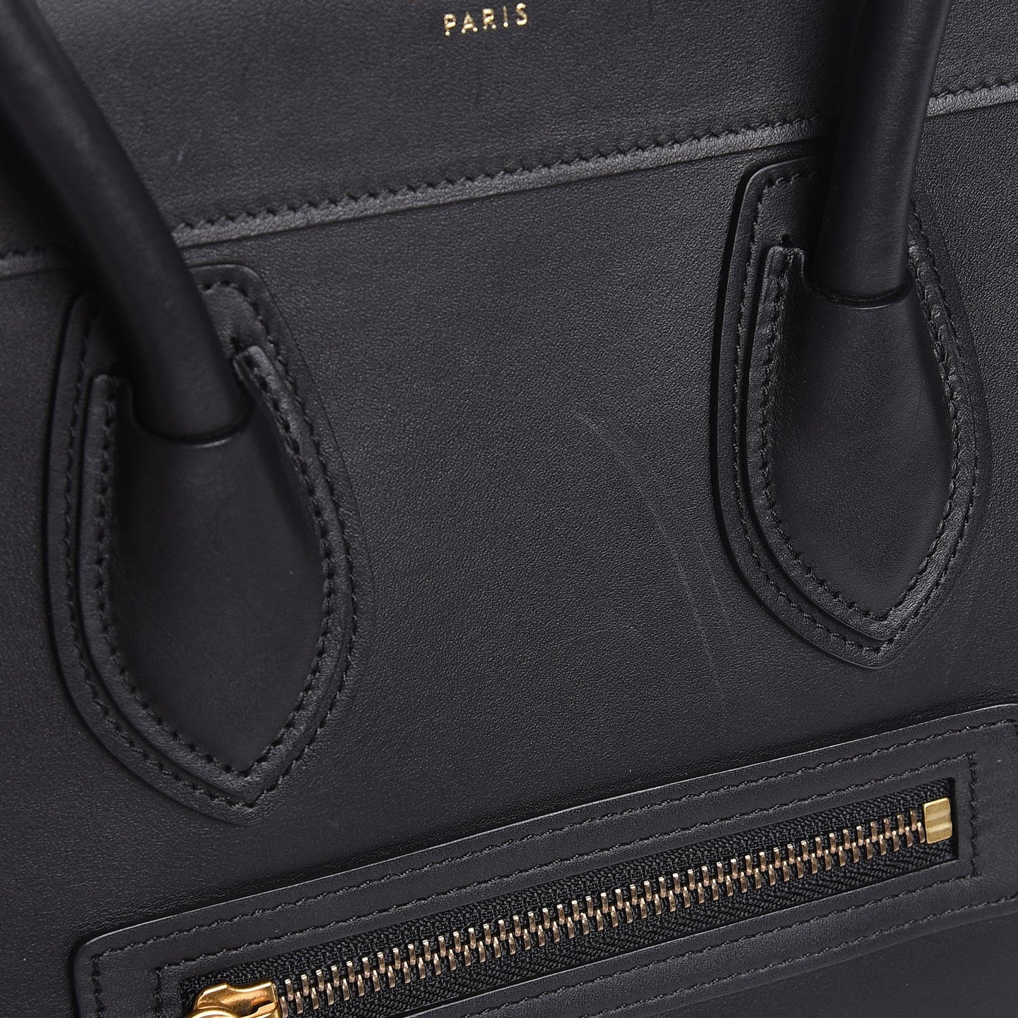 Smooth Calfskin Micro Luggage Black