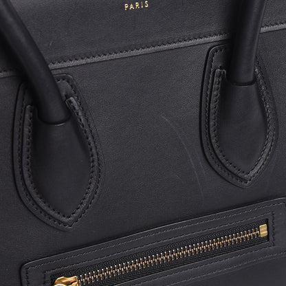 Celine Smooth Calfskin Micro Luggage Black 7 of 7