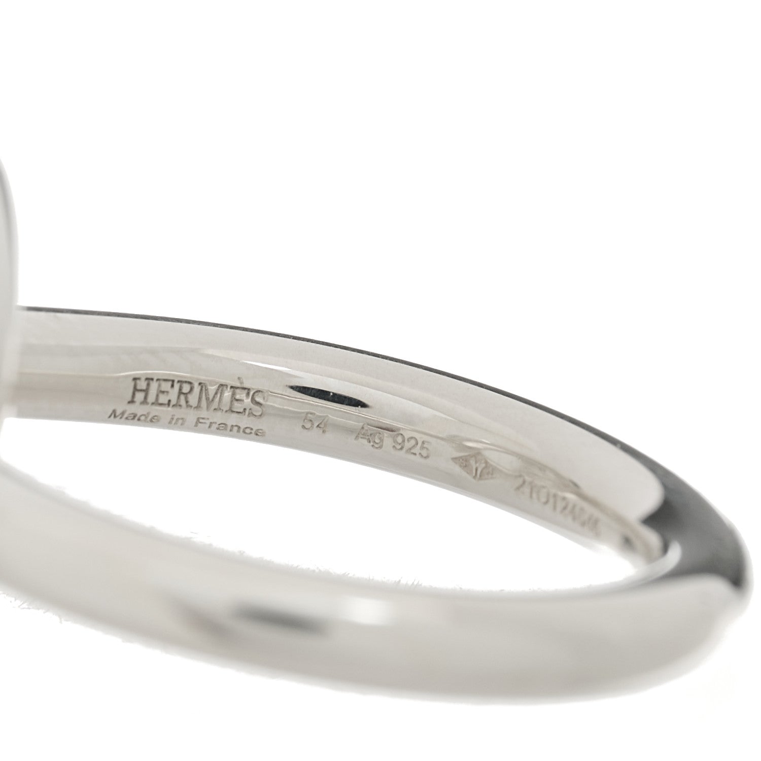 Hermes Sterling Silver GM Echappee Ring 54 6.75 4 of 4