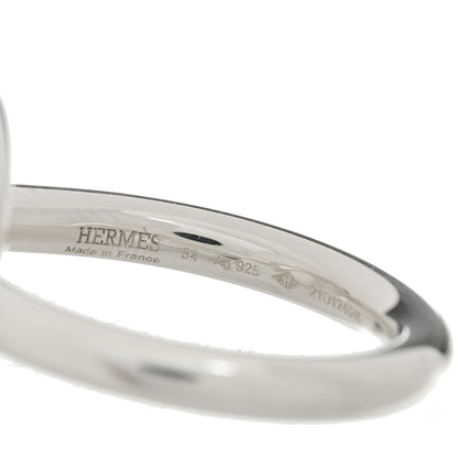 Hermes Sterling Silver GM Echappee Ring 54 6.75 4 of 4