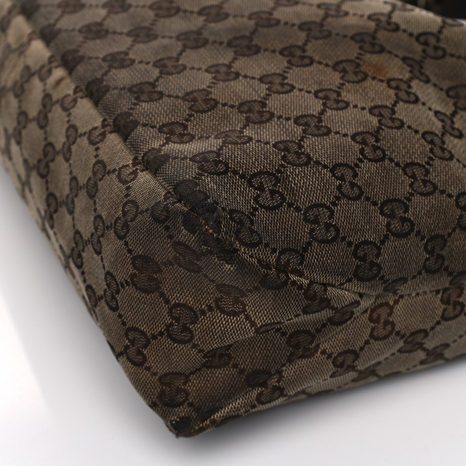 Gucci Monogram Medium Horsebit Chain Hobo Dark Brown 9 of 26