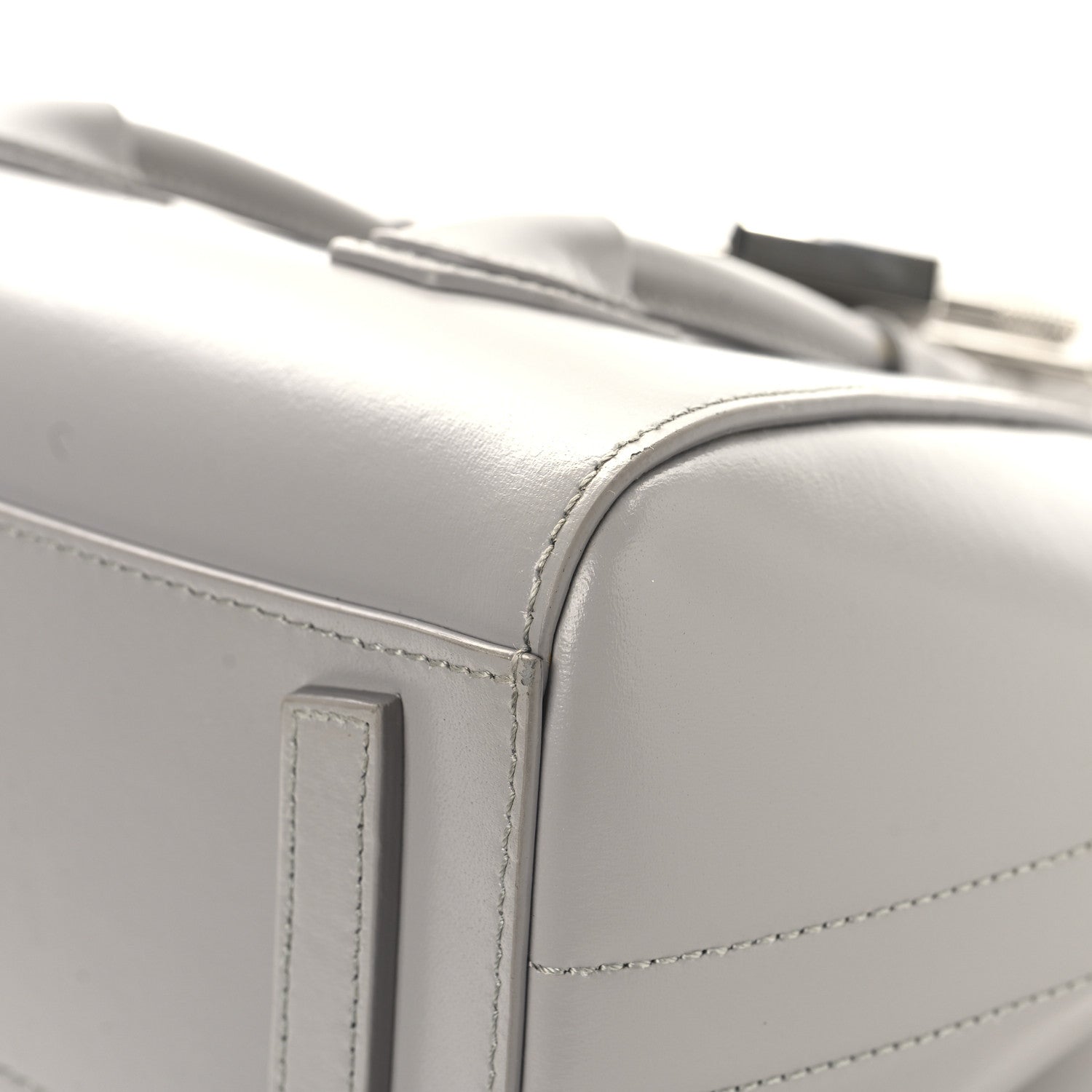 Givenchy Box Calfskin Mini Lock Antigona Shoulder Bag Cloud Grey 10 of 16