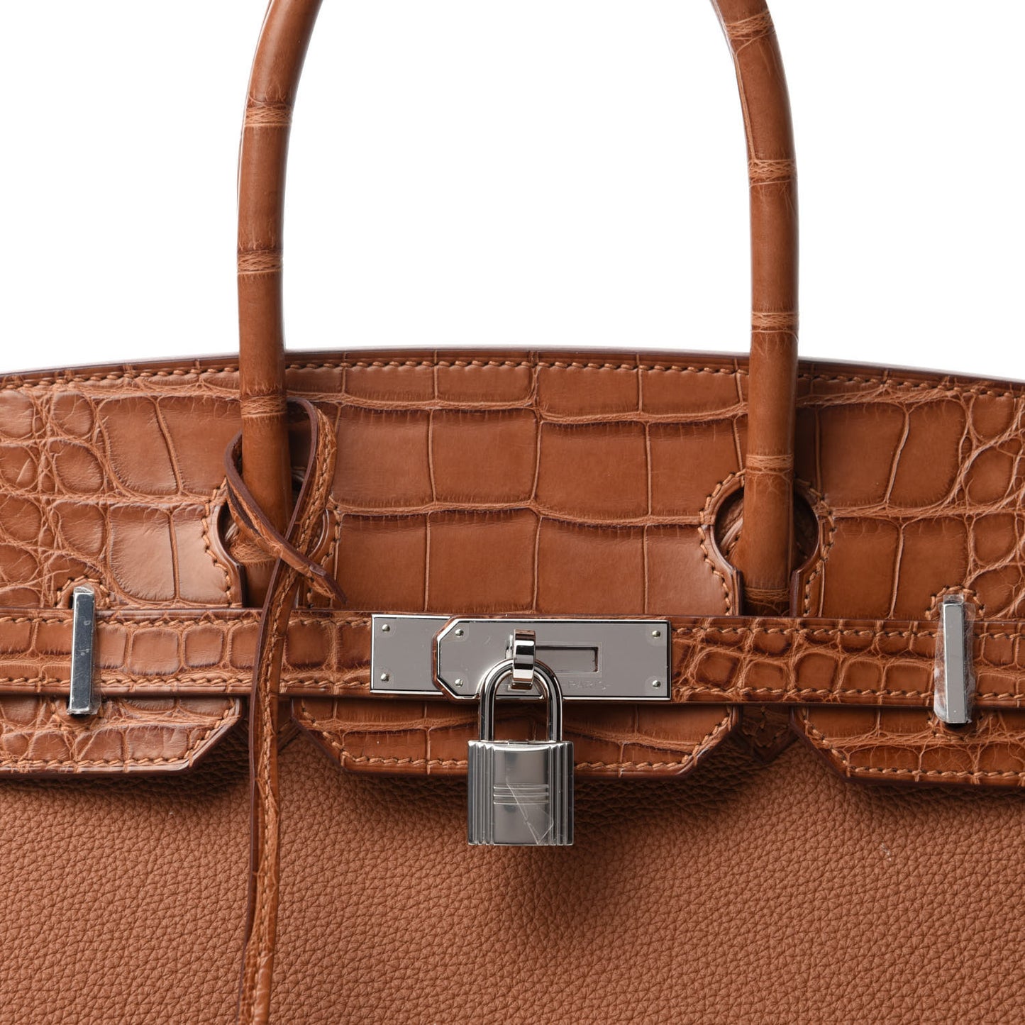 Togo Matte Alligator Birkin Touch 30 Gold