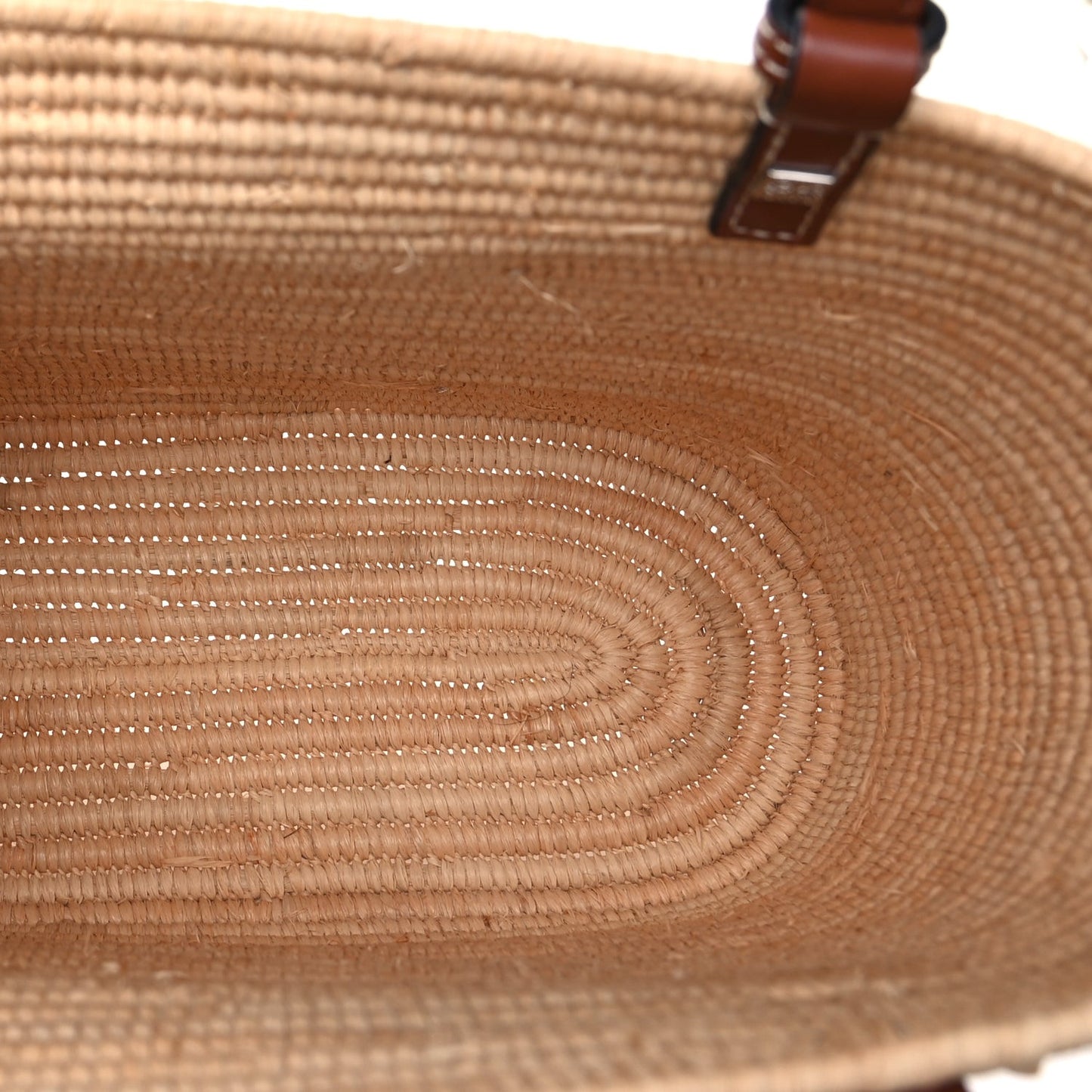 Raffia Small Square Basket Tote Bag Natural Tan
