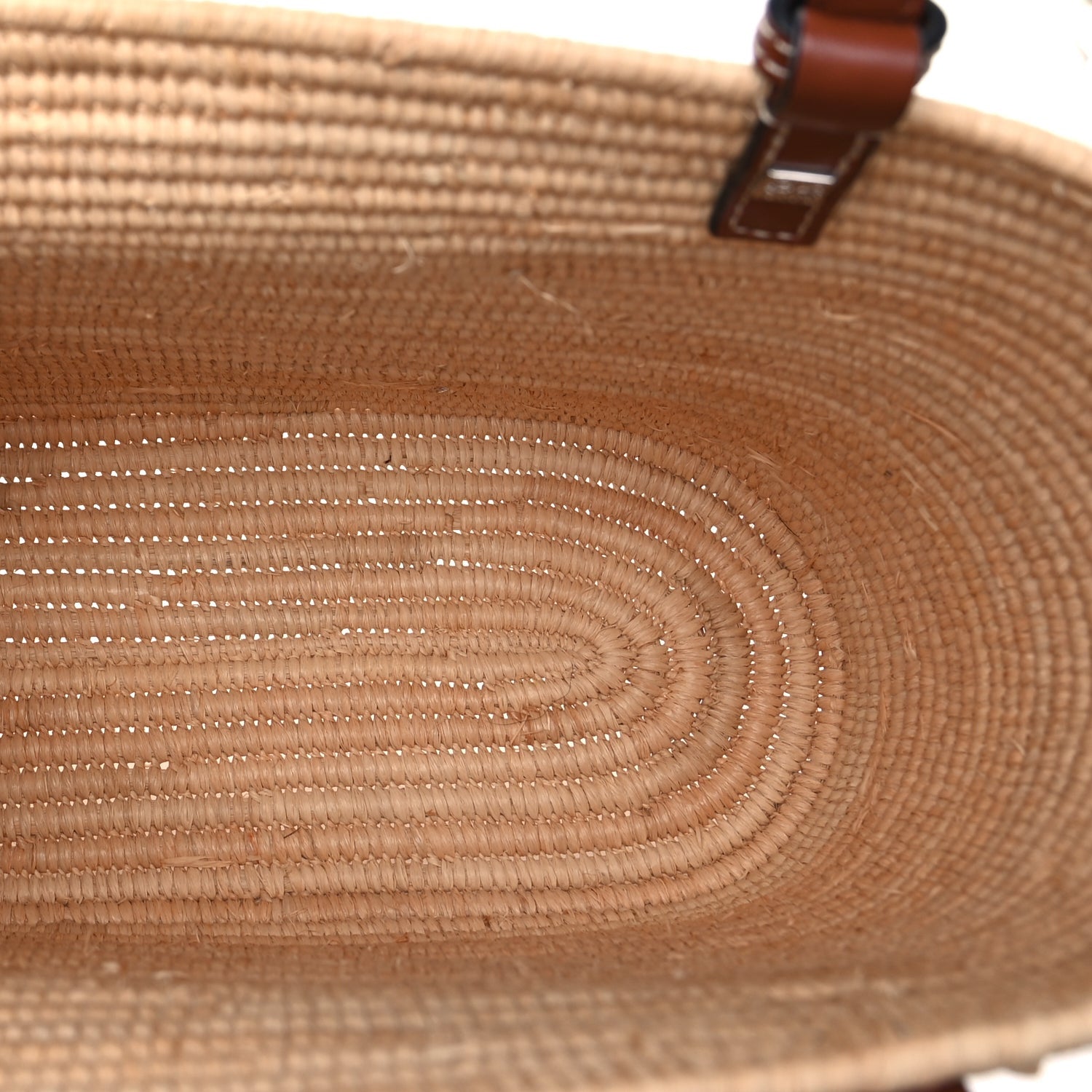 Loewe Raffia Small Square Basket Tote Bag Natural Tan 4 of 9