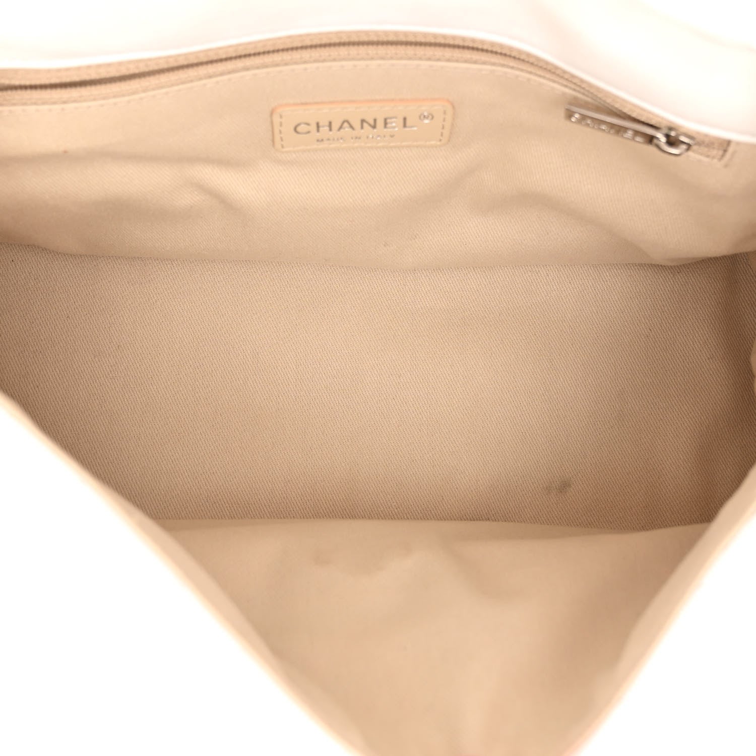 Chanel Calfskin Quilted VIP Flap White Black 5 of 16