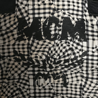 MCM Visetos Large Liz Reversible Shopper Tote Black 11 of 28