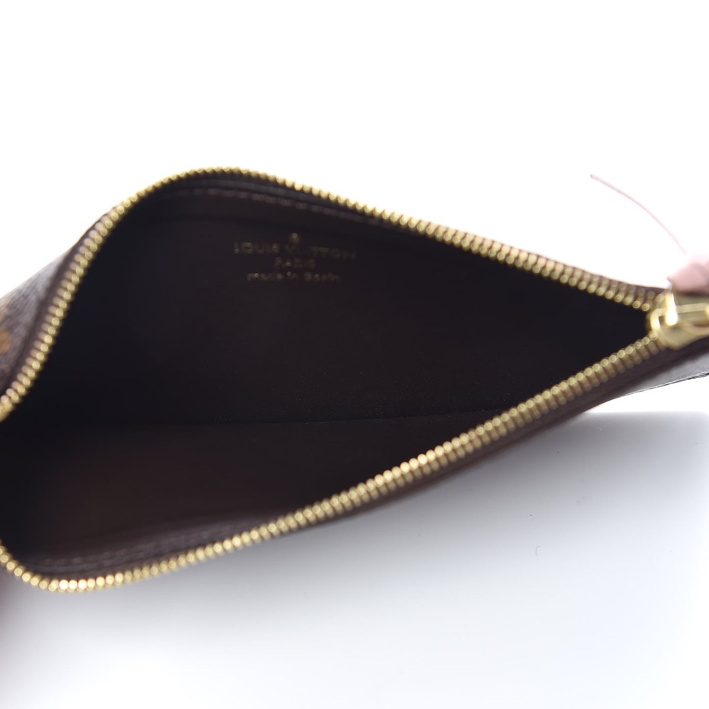 Monogram Josephine Wallet Zippered Insert Rose Ballerine