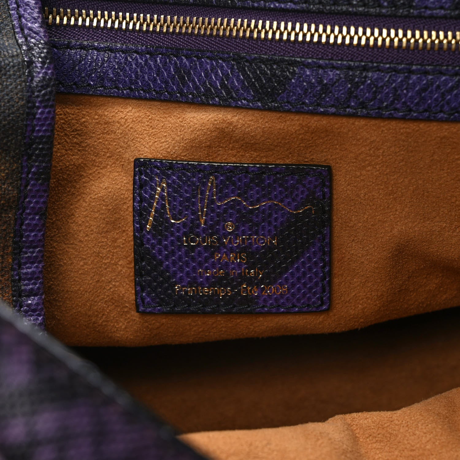 Louis Vuitton Richard Prince Monogram Karung Heartbreak Jokes Tote 6 of 11