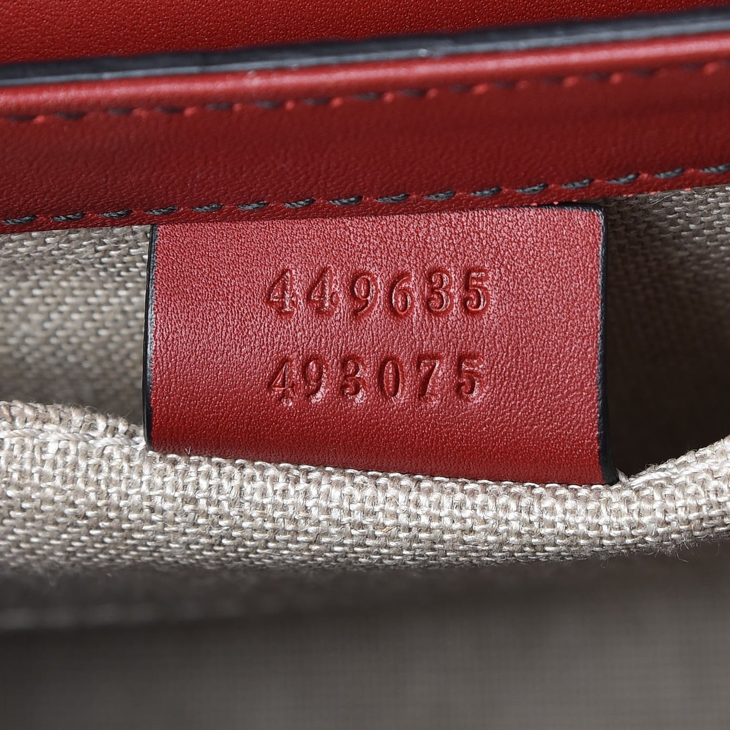 Microguccissima Medium Emily Chain Shoulder Bag Red