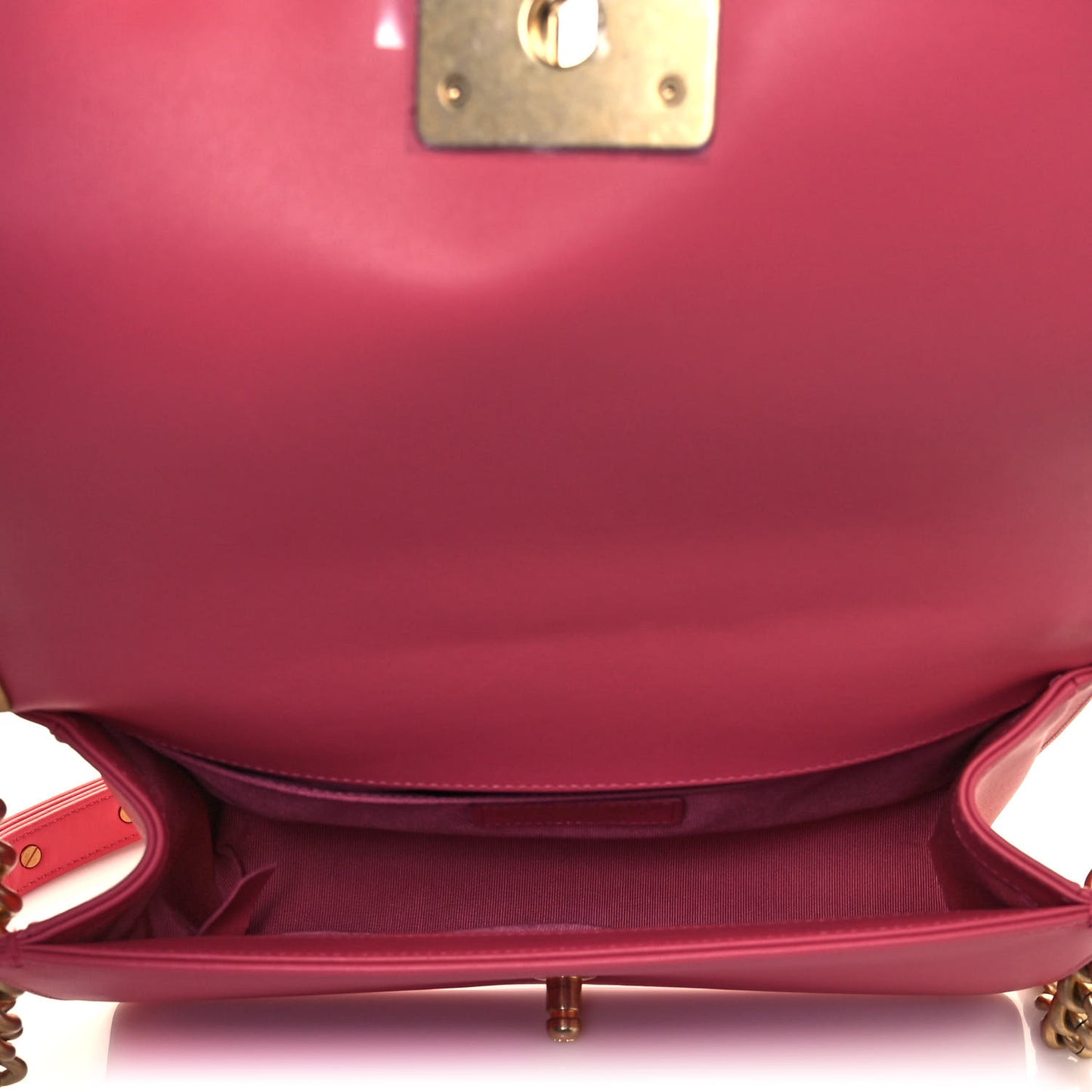 Calfskin Quilted Medium Boy Flap Pink