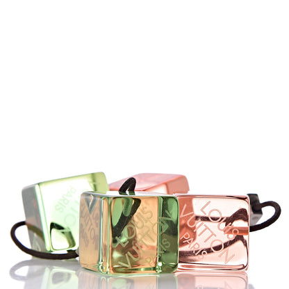 Louis Vuitton Resin Fluo Robert Wilson Hair Cubes Green Orange 3 of 3