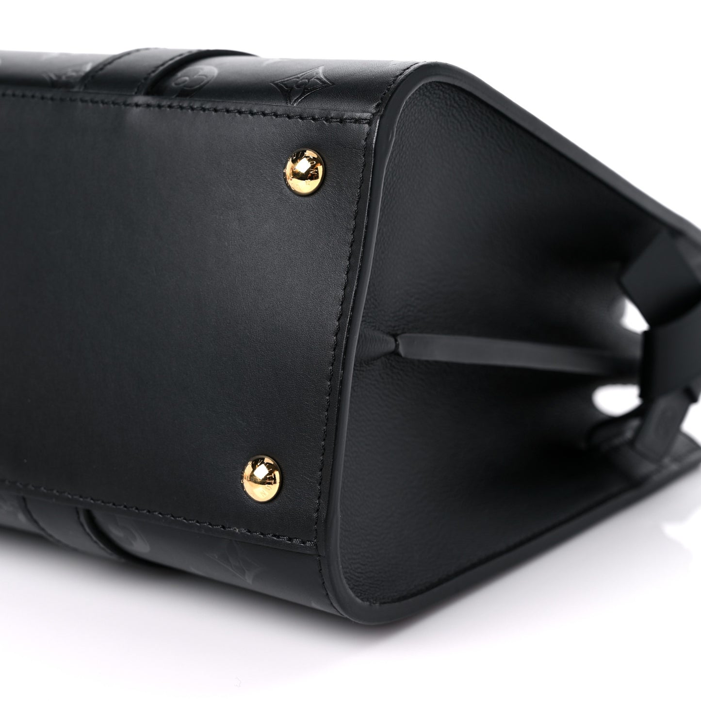 Monogram Cuir Plume Very Tote MM Black