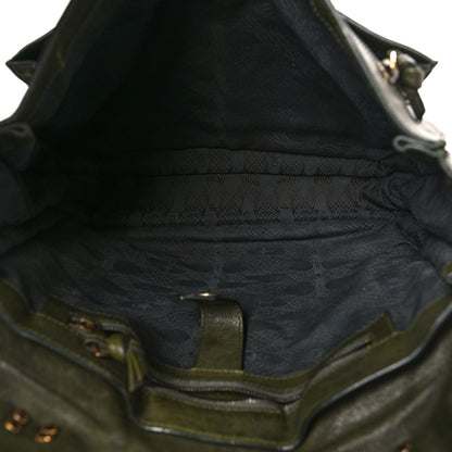 Proenza Schouler Lambskin Medium PS1 Satchel Military 5 of 9