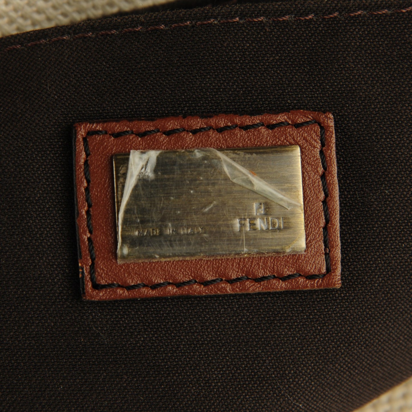 Toile Calfskin B Bag Beige Tan