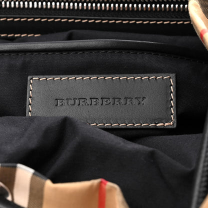 Burberry Nylon Vintage Check Medium Rucksack Backpack Antique Yellow 6 of 10