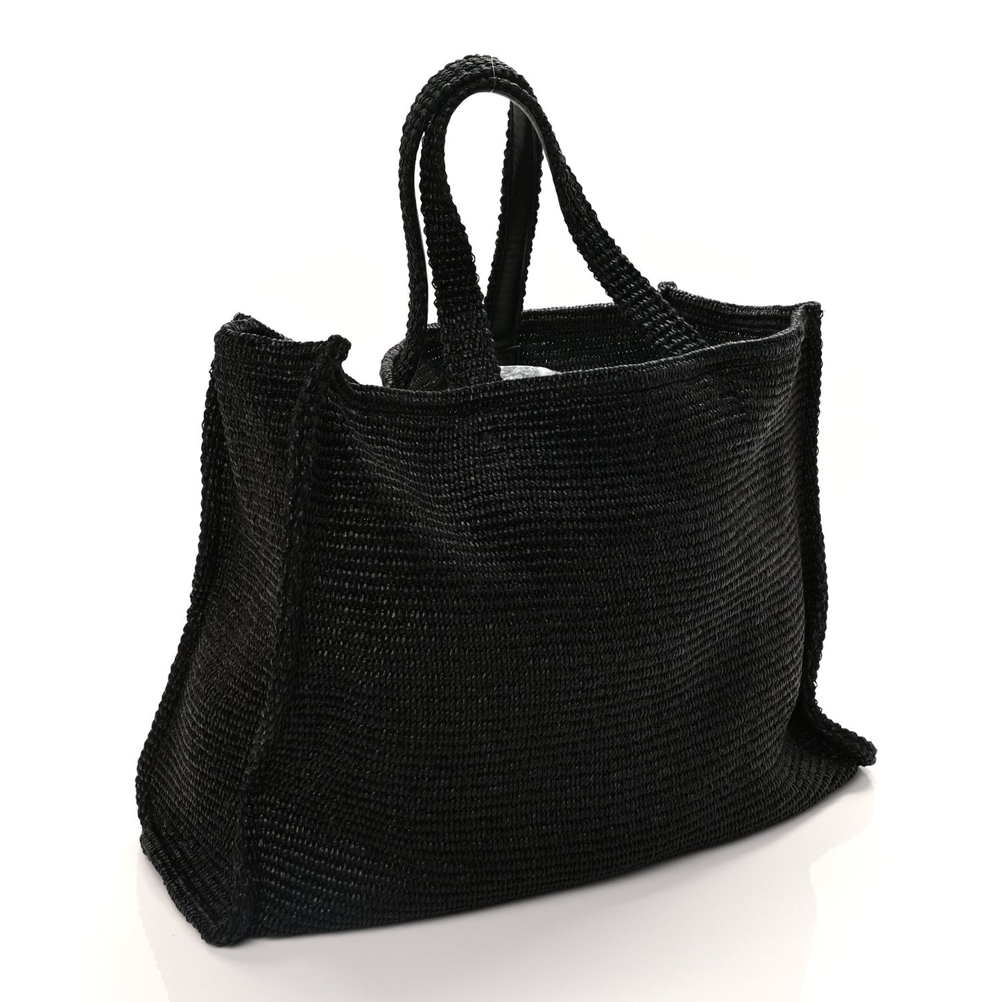Raffia Medium G Tote Black