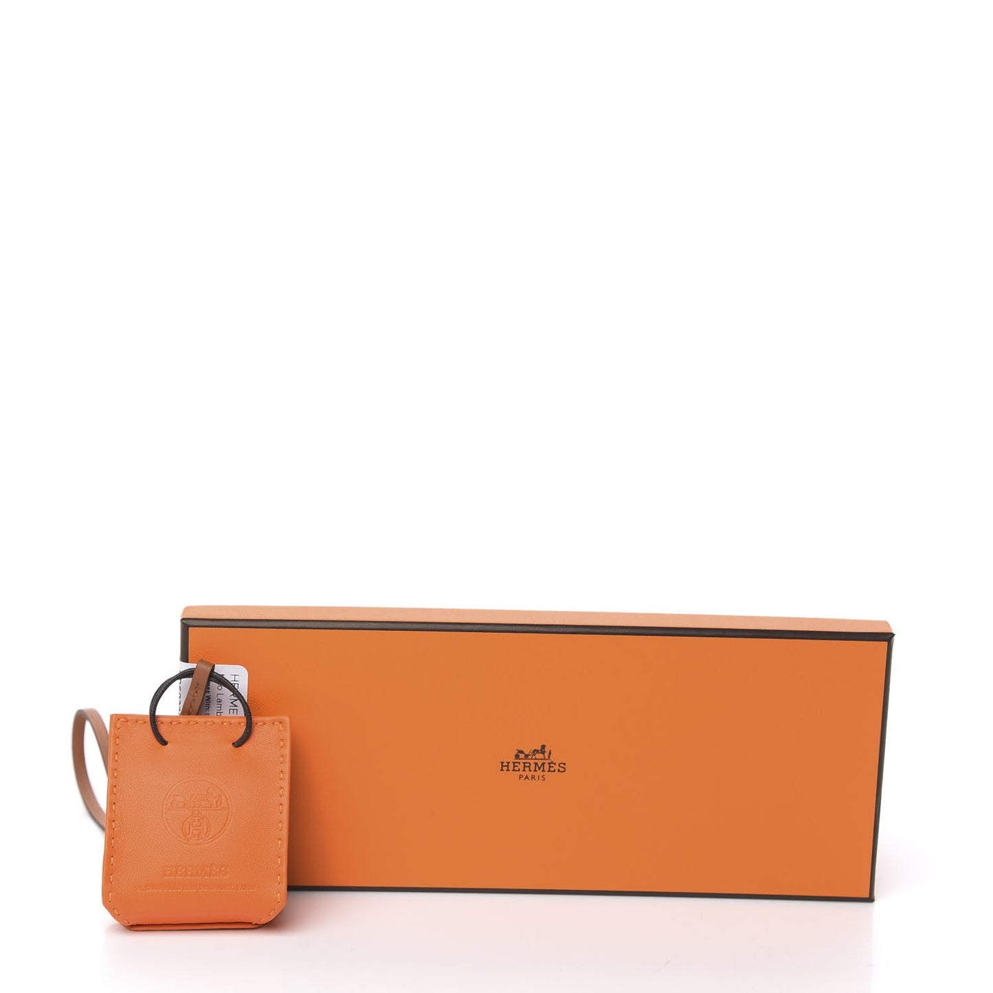 Milo Lambskin Swift Shopping Bag Charm Feu Gold