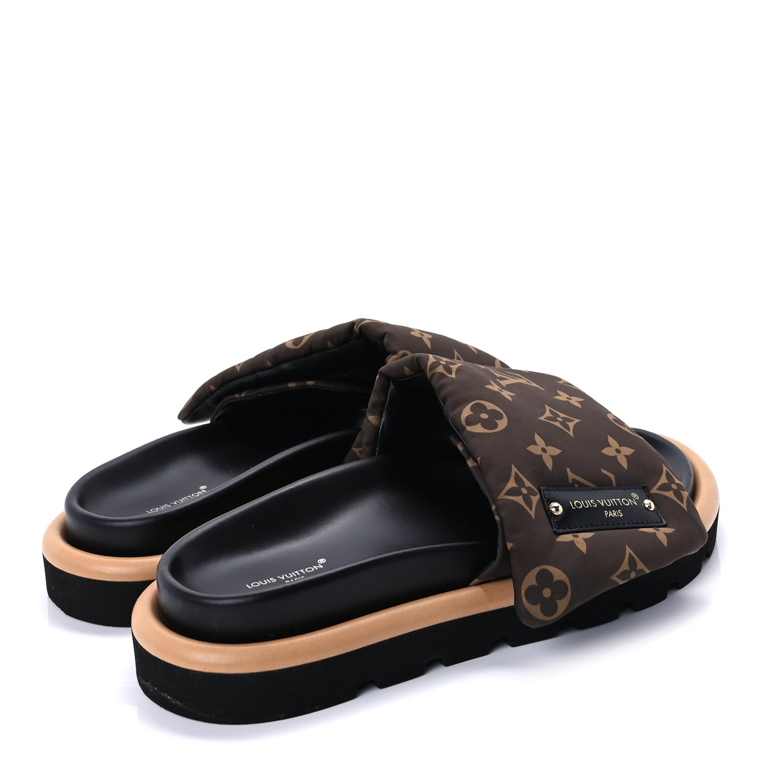 Louis Vuitton Nylon Monogram Pool Pillow Comfort Mule 40 Cacao Brown 4 of 10