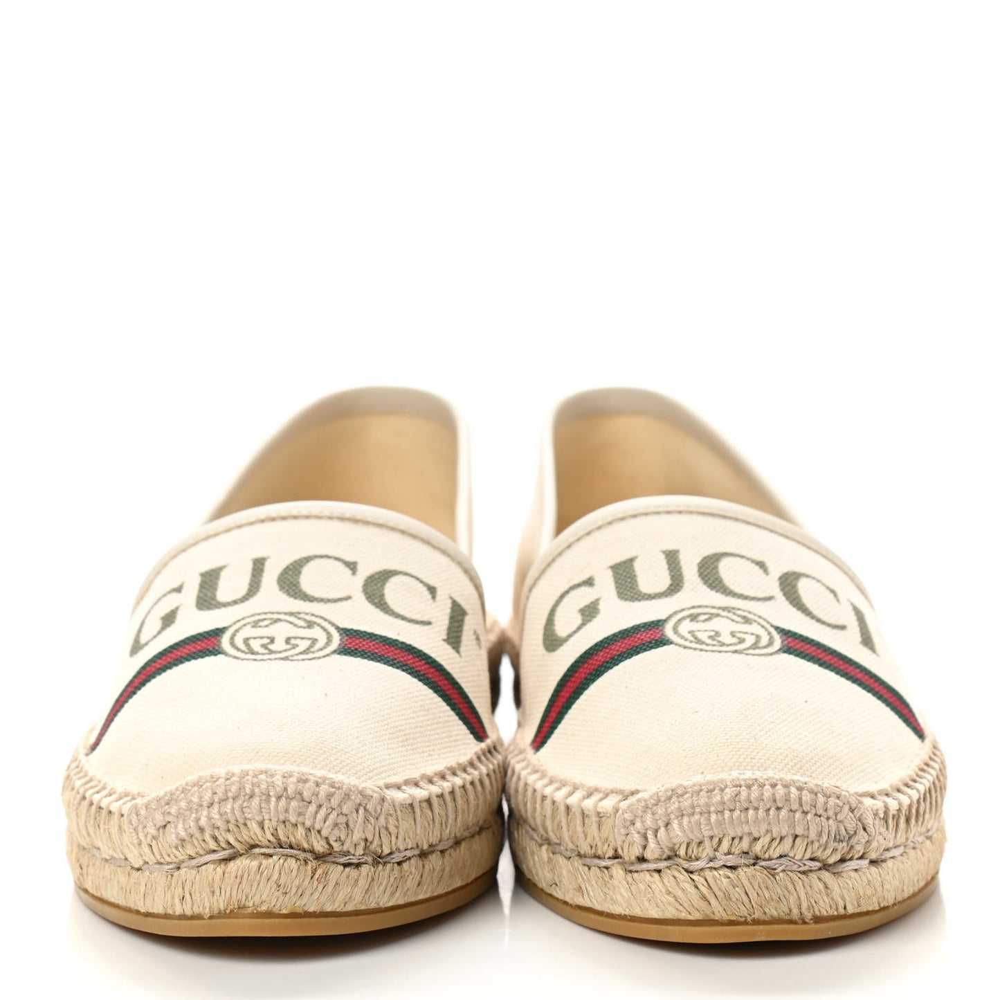 Canvas Logo Espadrilles 37 Greggio White